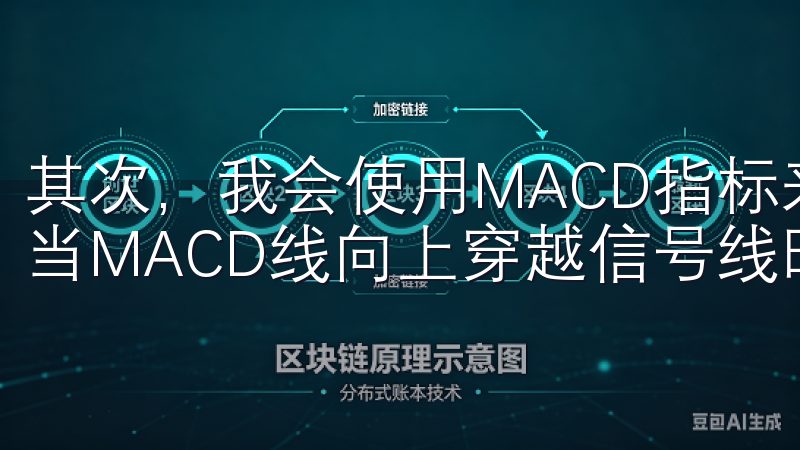 其次，我会使用MACD指标来确认市场的趋势和判断买卖点，当MACD线向上穿越信号线时，通常表示买入信号。