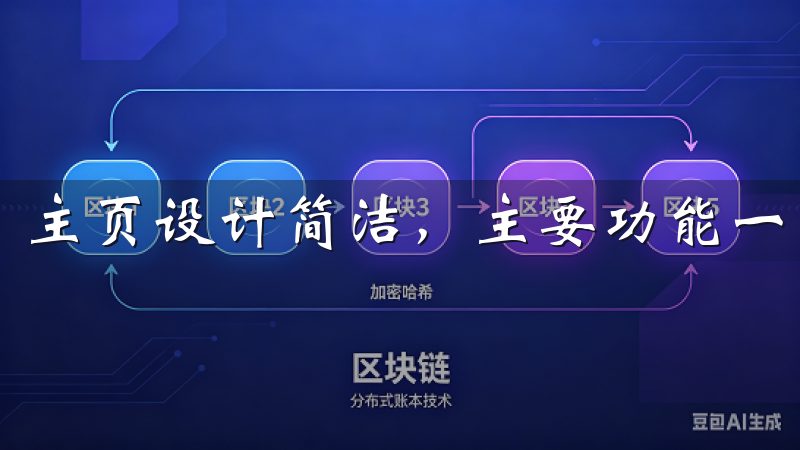 主页设计简洁,主要功能一目了然。