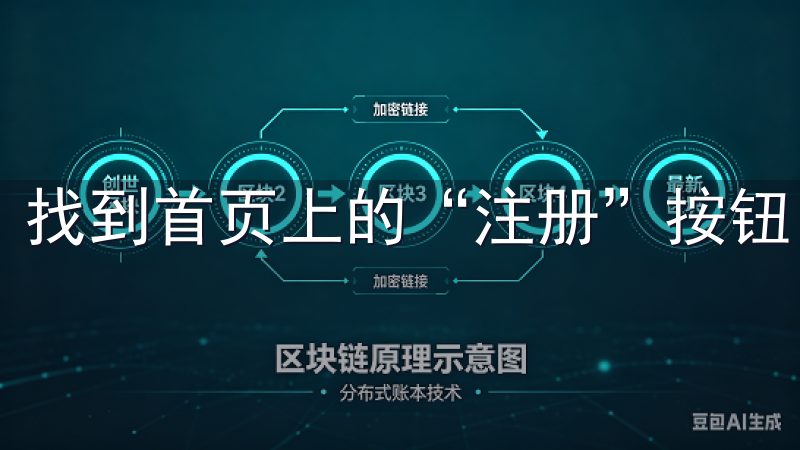 找到首页上的“注册”按钮，点击进入注册页面。